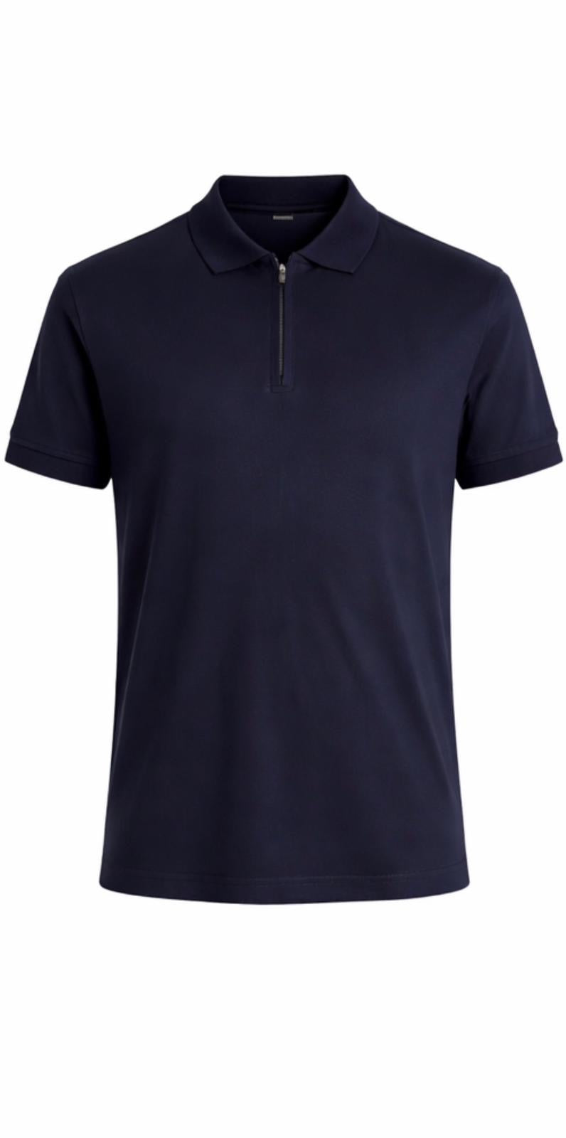 Pal zileri navy zip polo