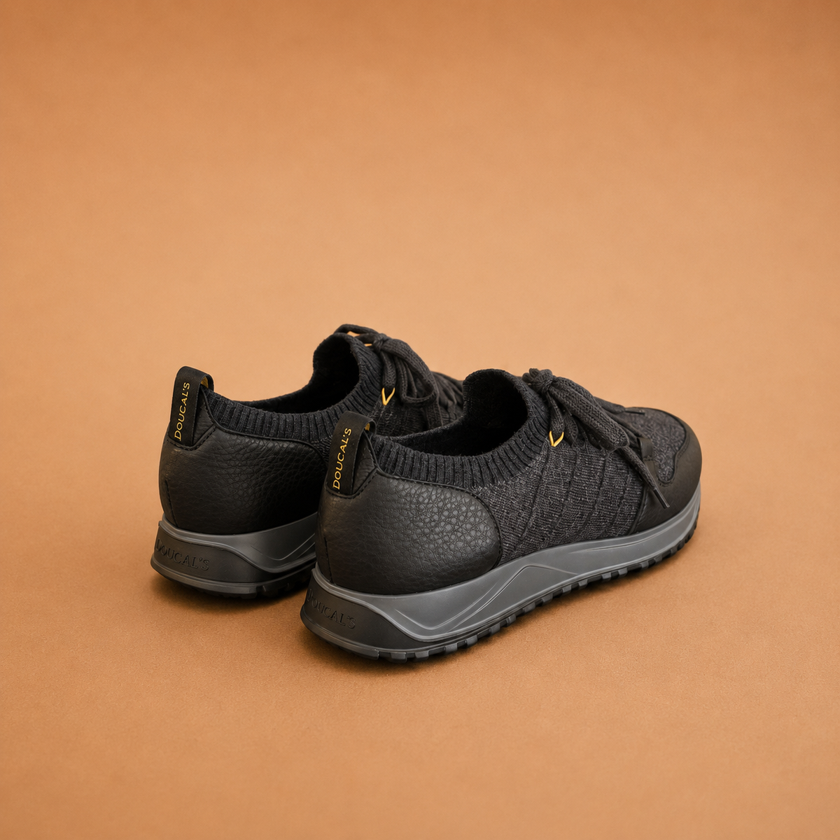 Doucals Black - Grey Sneakers