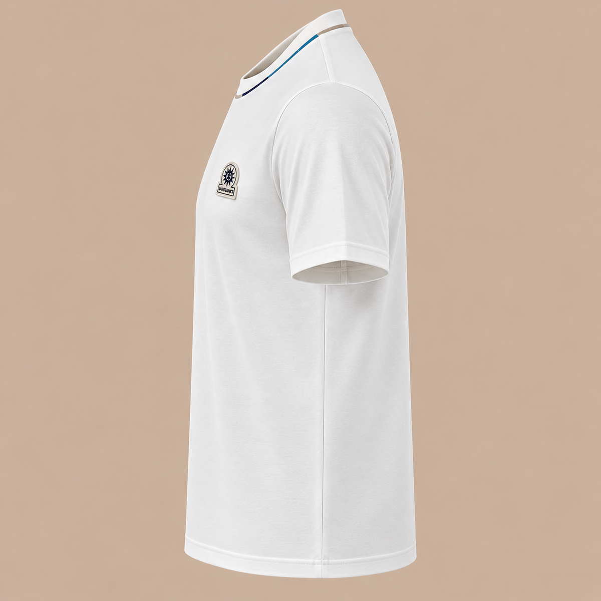 SANDBANKS Tri Colour Tee - White