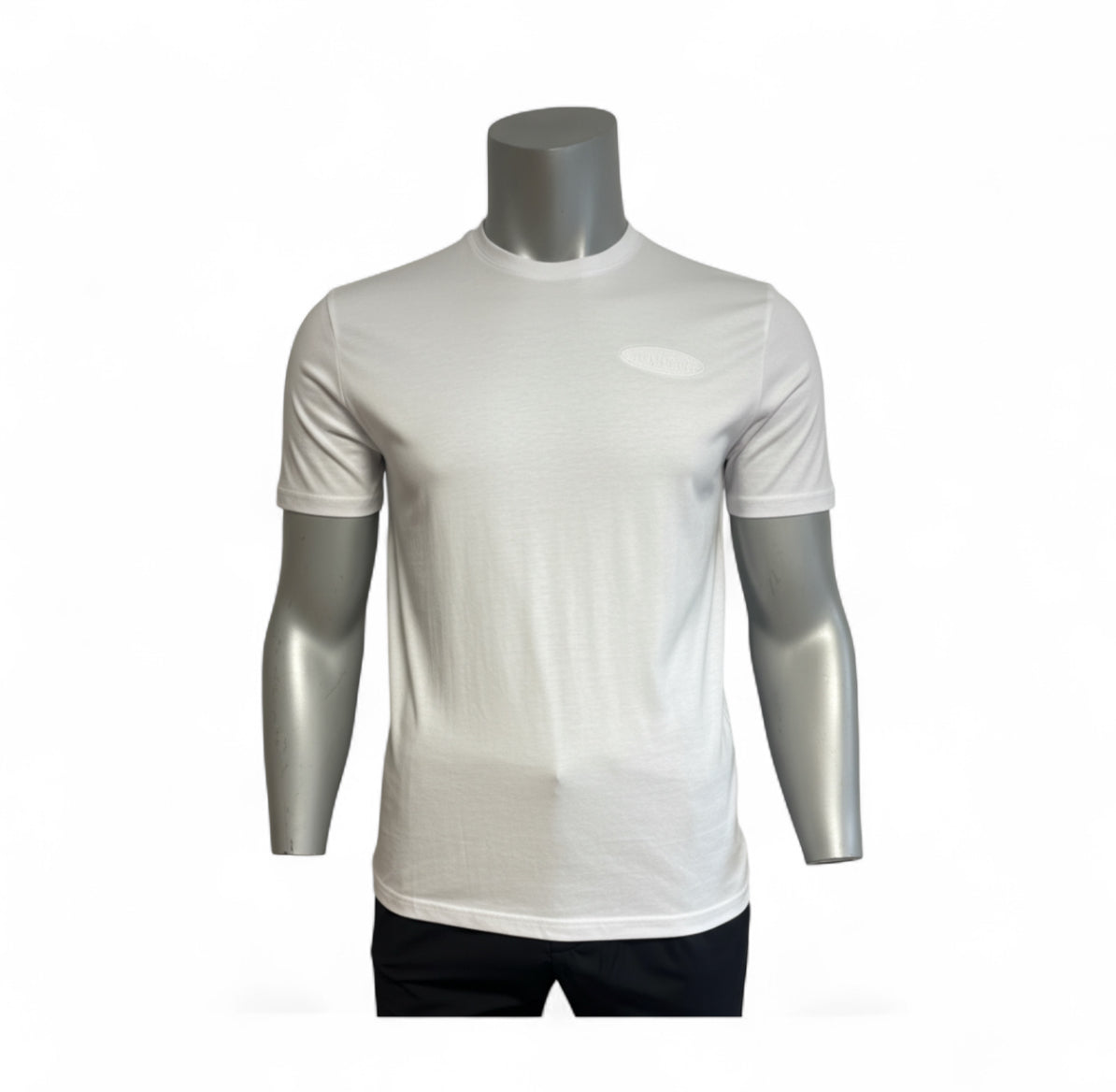 Bulletto embroided logo tee white