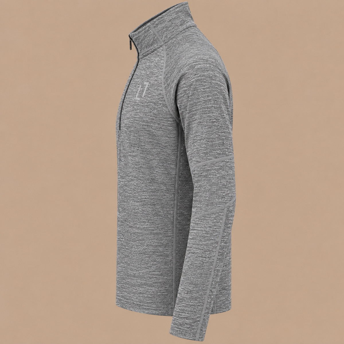 BULLETTO 1/4 Zip - Mid Grey.