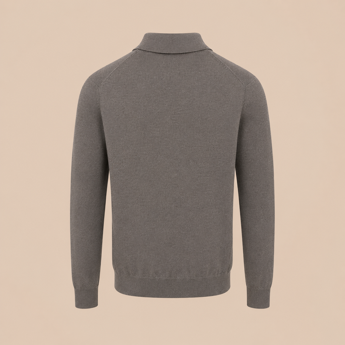 PAL ZILERI Silk Knit Polo - Bronze