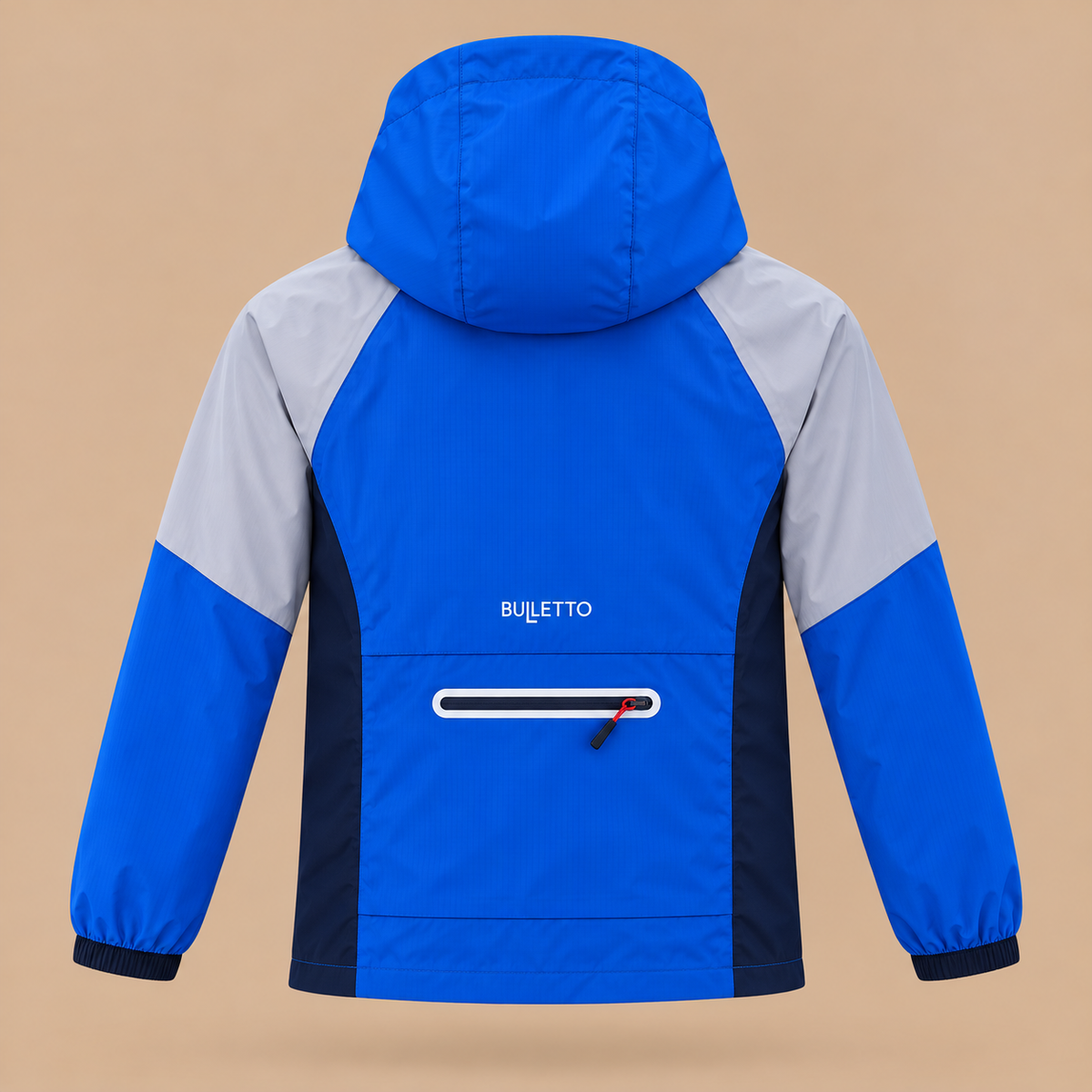 KIDS BULLETTO Tri Jacket - Royal / Grey.