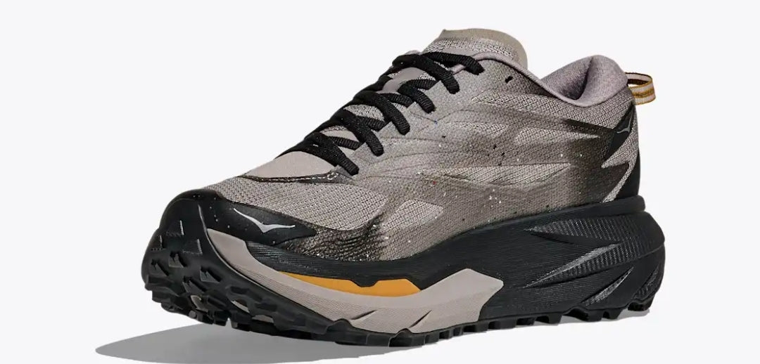 HOKA mafate 5 grey black orange