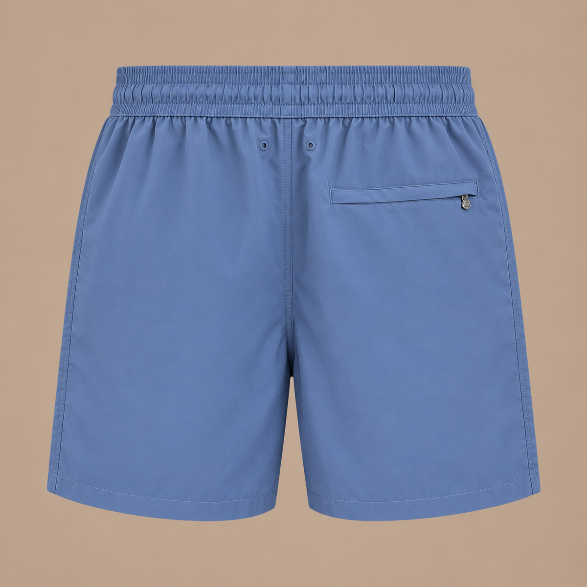 SANDBANKS Badge Logo Swim Shorts - Dusty Blue