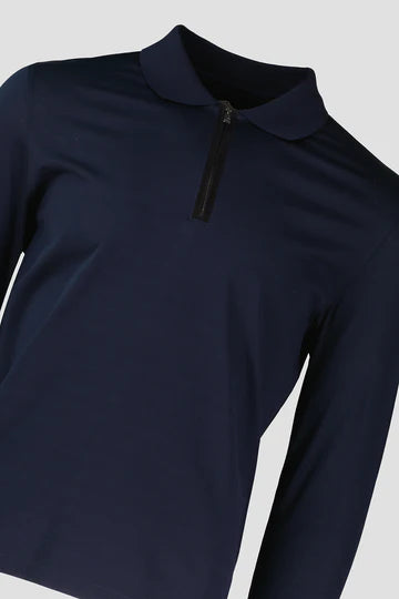 Pal zileri long sleeve polo (blue)