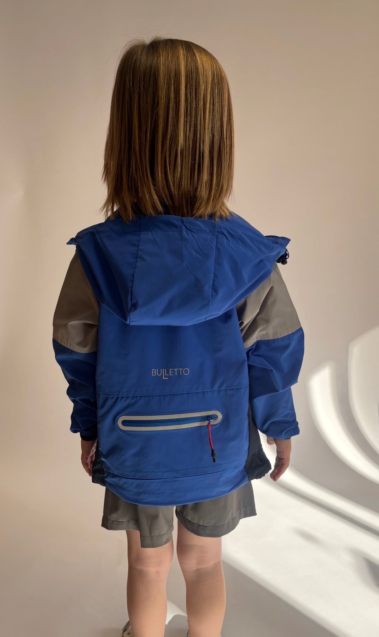 Bulletto kids tri jacket royal grey