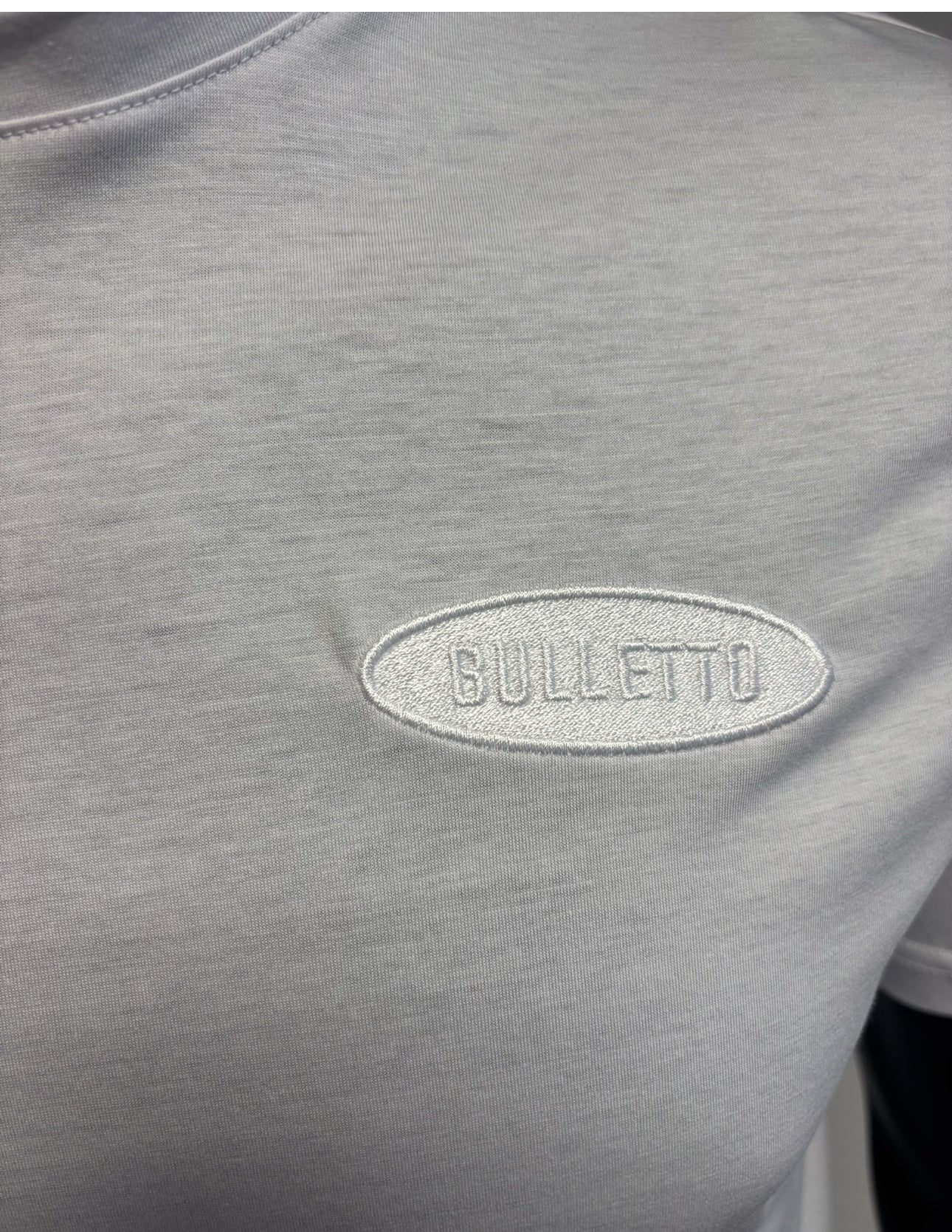 Bulletto embroided logo tee white