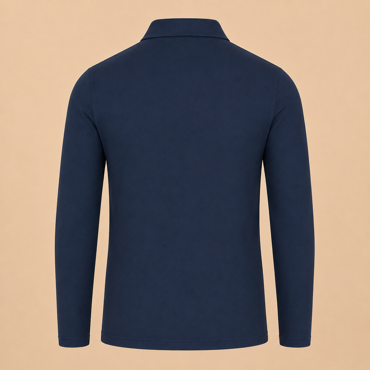 PAL ZILERI Long Sleeve Polo - Navy