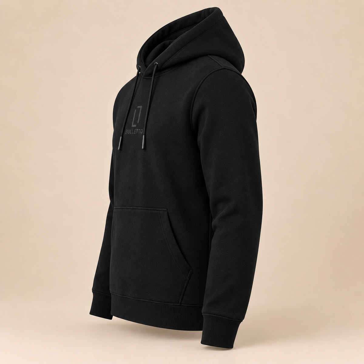 BULLETTO ORIGINAL VINYL HOODIE - BLACK.