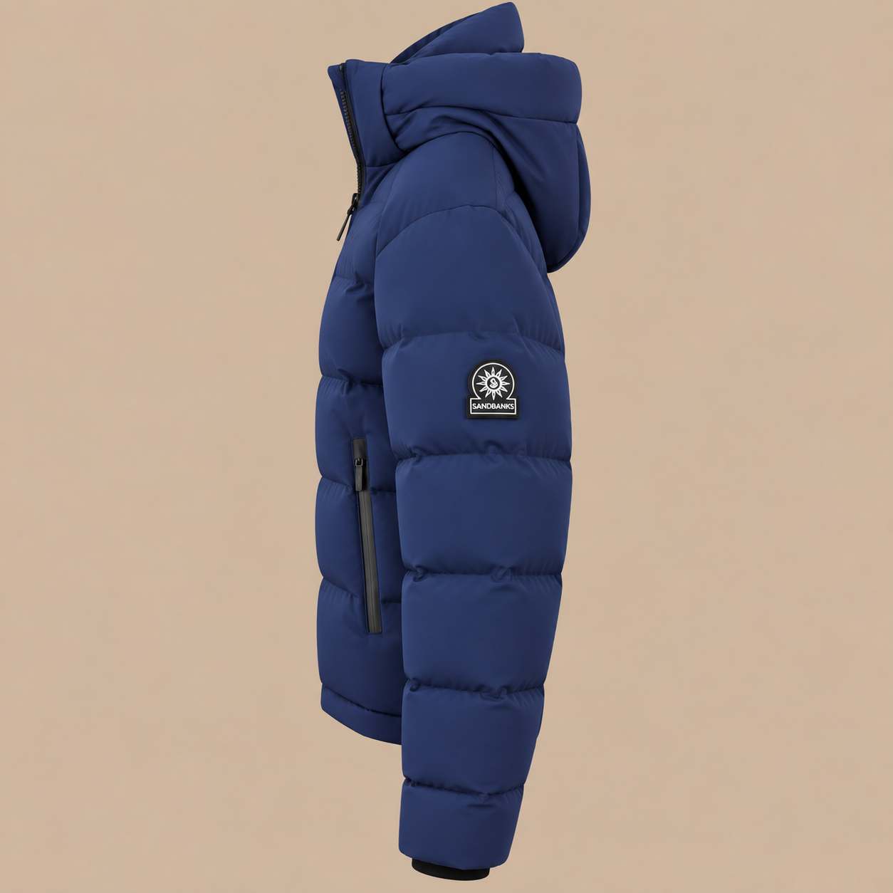 SANDBANKS Waterproof Banks Puffer Coat - Navy