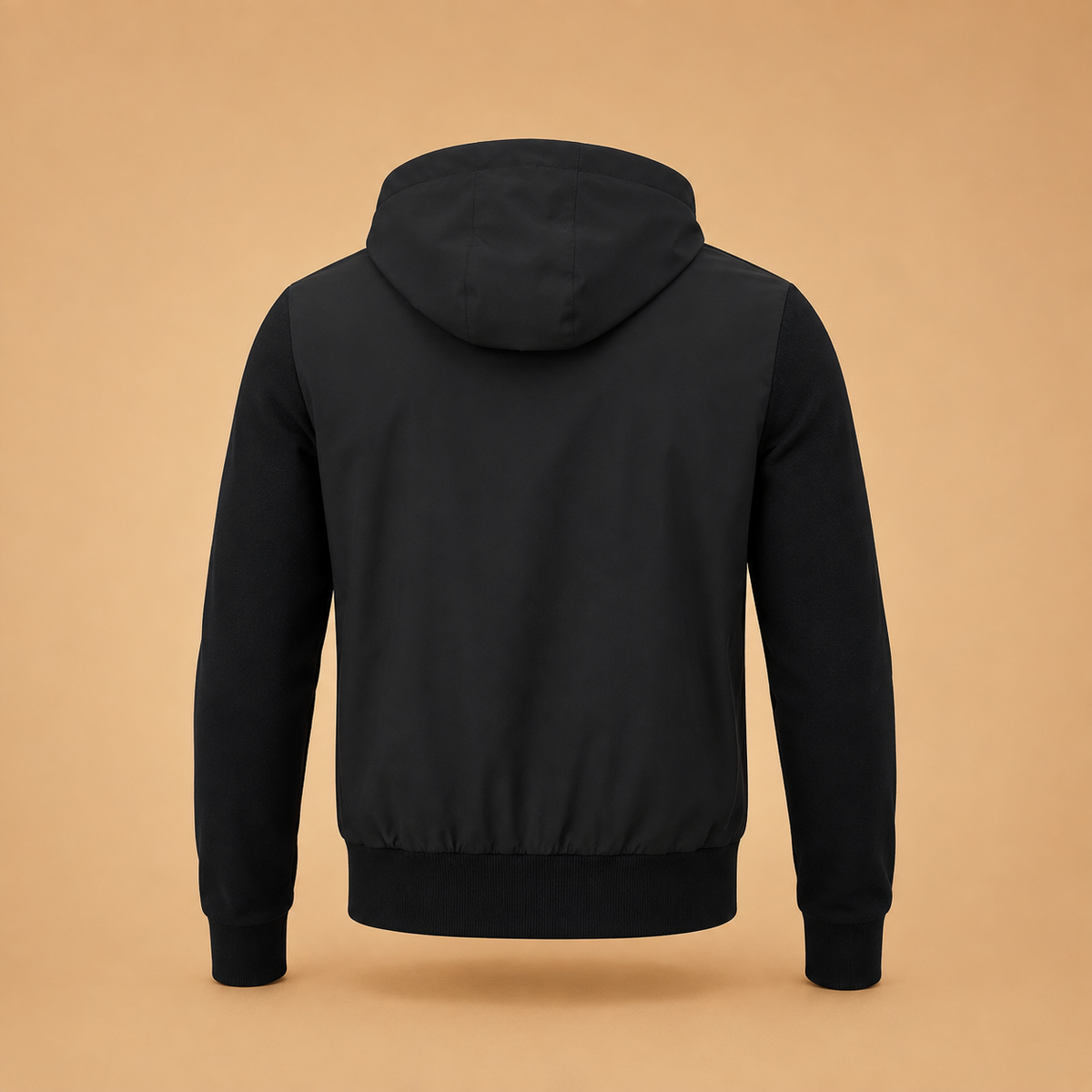 Gran Sasso Hybrid Full Zip Hooded Jacket black