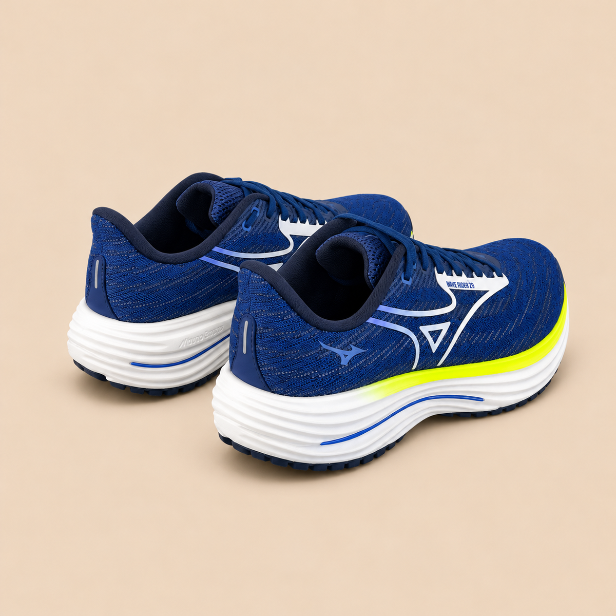 MIZUNO Wave Rider 29 - Navy / Royal / Neon.