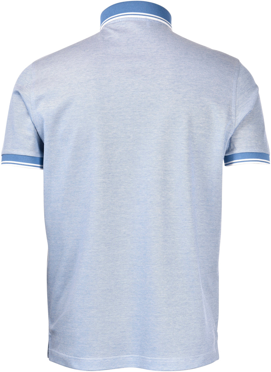 Gran Sasso 3 button polo shirt (sky blue)