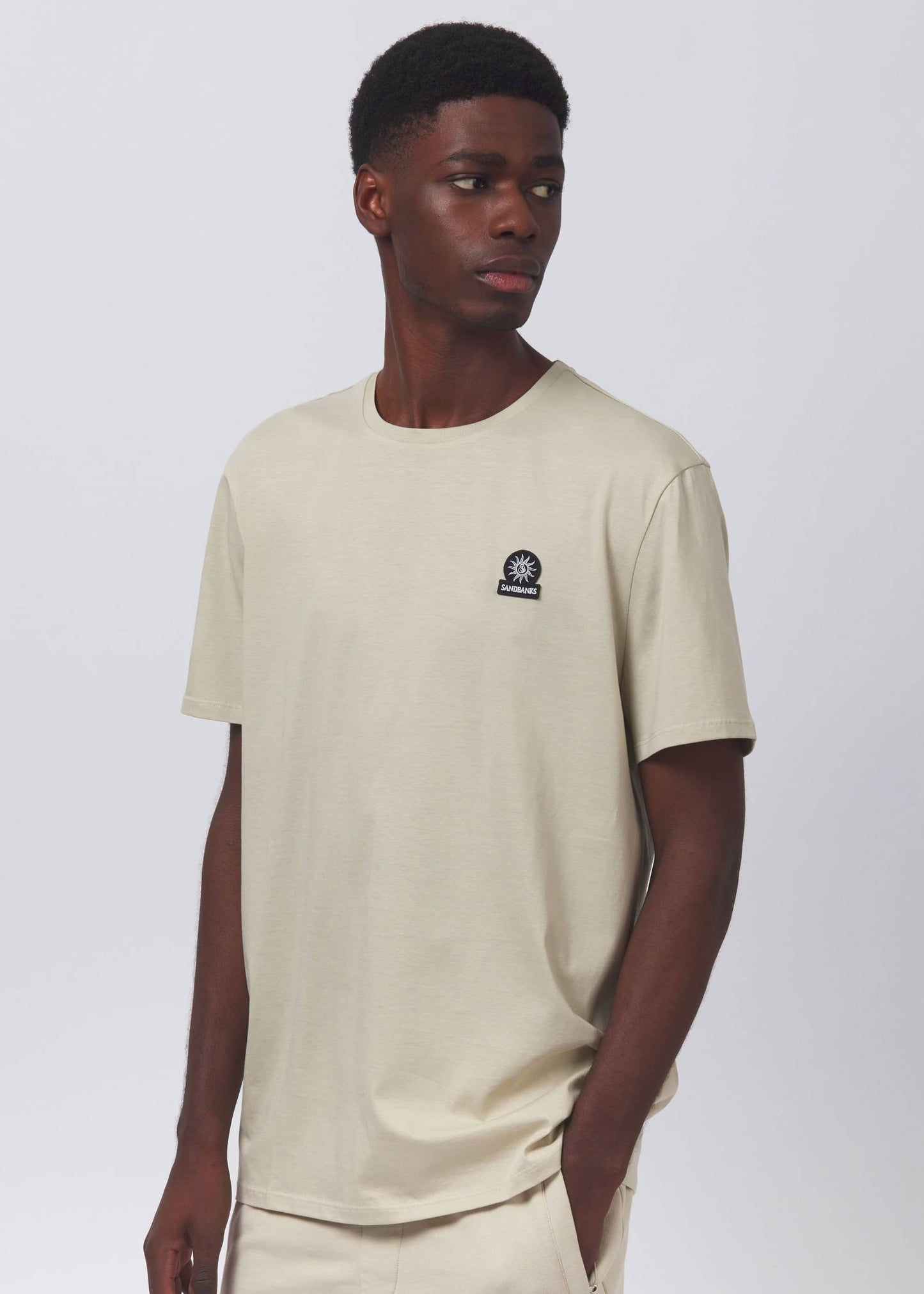 Sandbanks Badge Logo T - beige