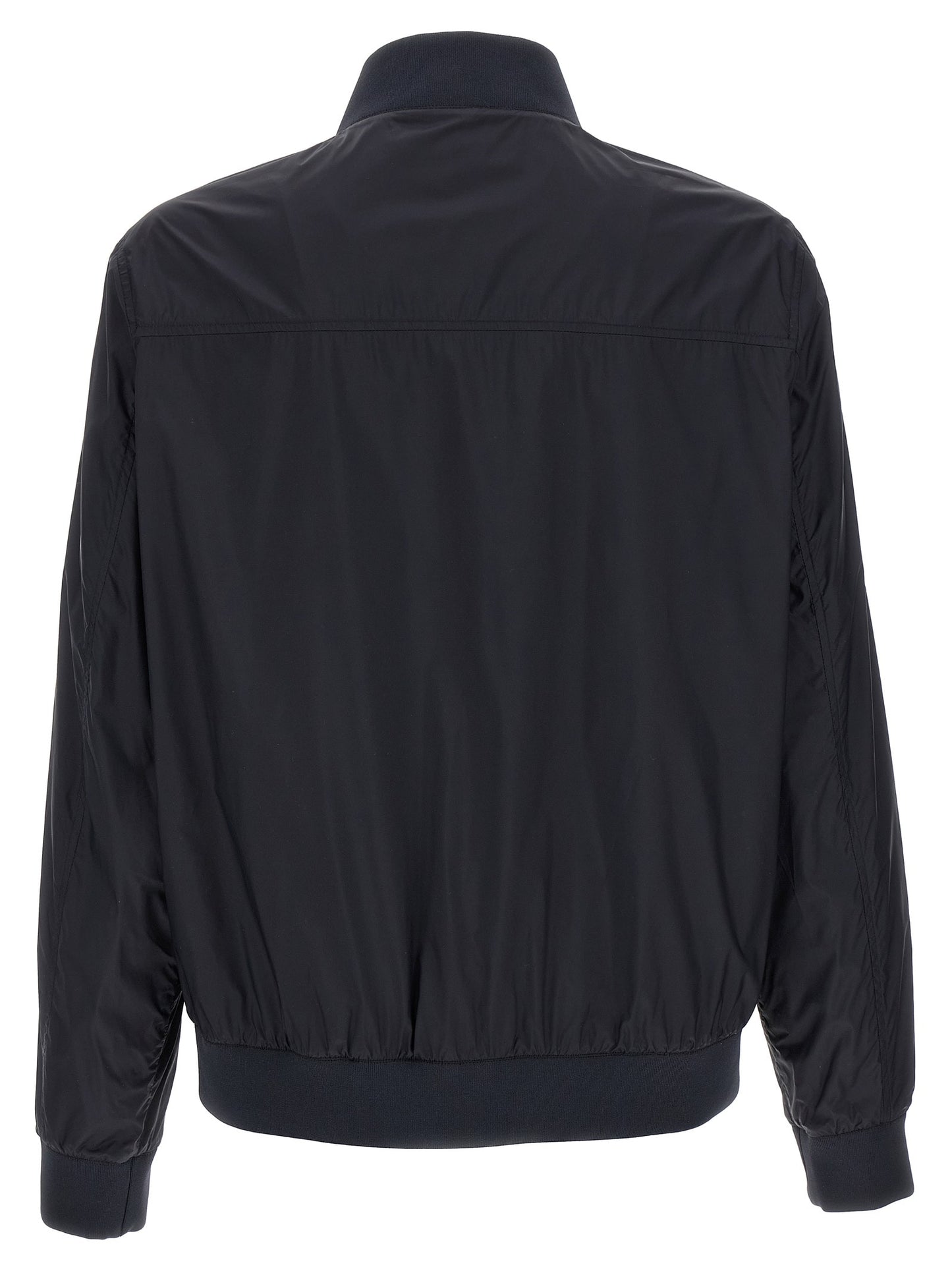 Pal Zileri reversible zip up shell bomber jacket navy/beige