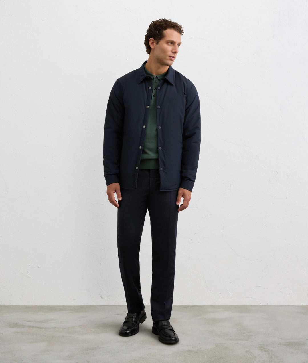 Pal Zileri navy blue overshirt