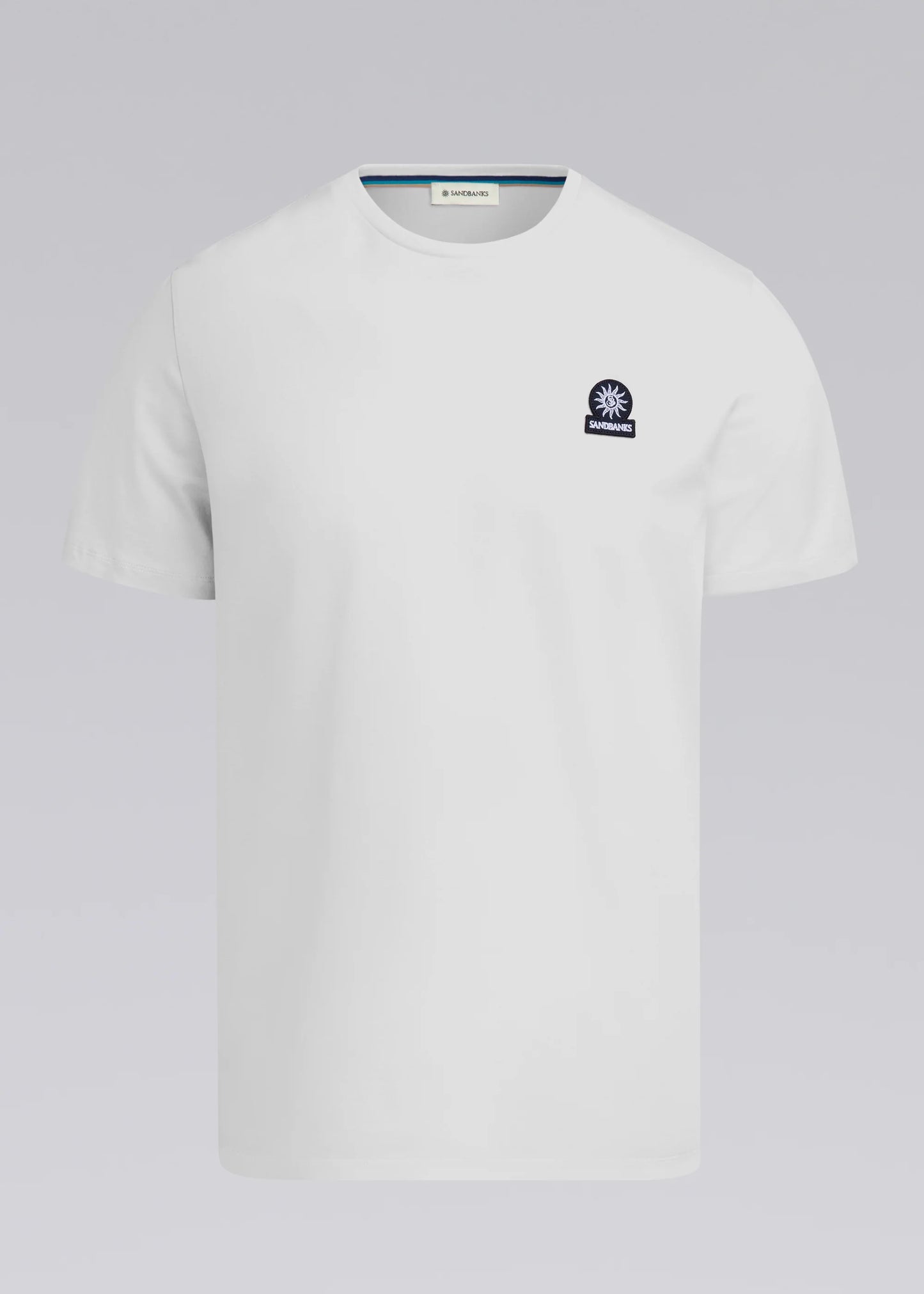 Sandbanks Badge Logo T - white