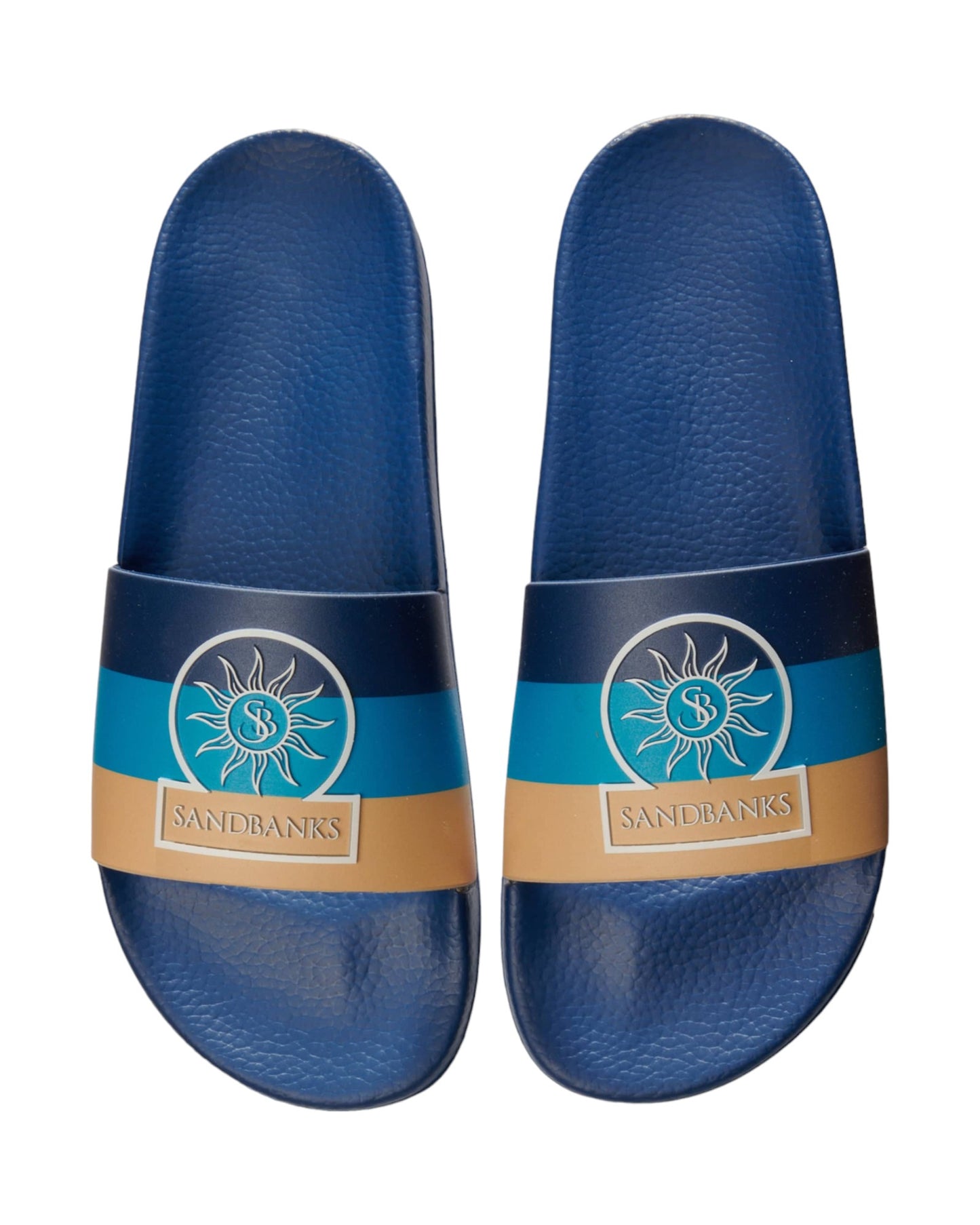 Sandbanks Logo Slider - Navy Tri-colour