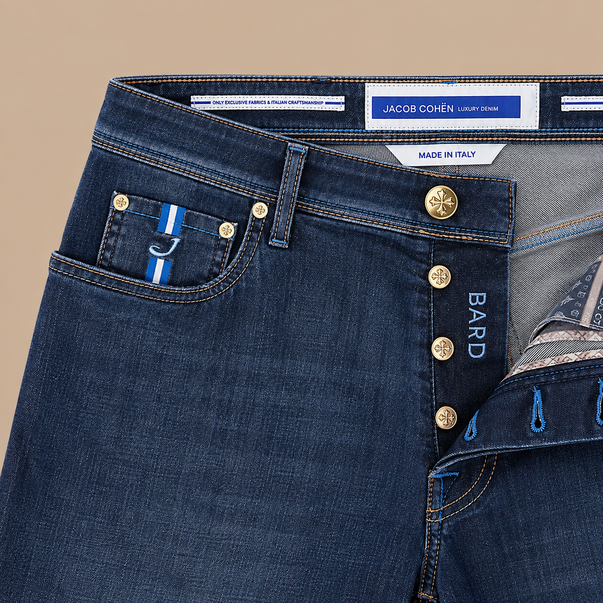 JACOB COHEN BARD 5 Pocket Jeans - Blue.