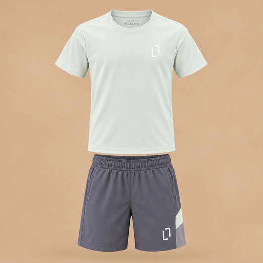 BULLETTO KIDS Tri Gym Set. Lime / Grey.