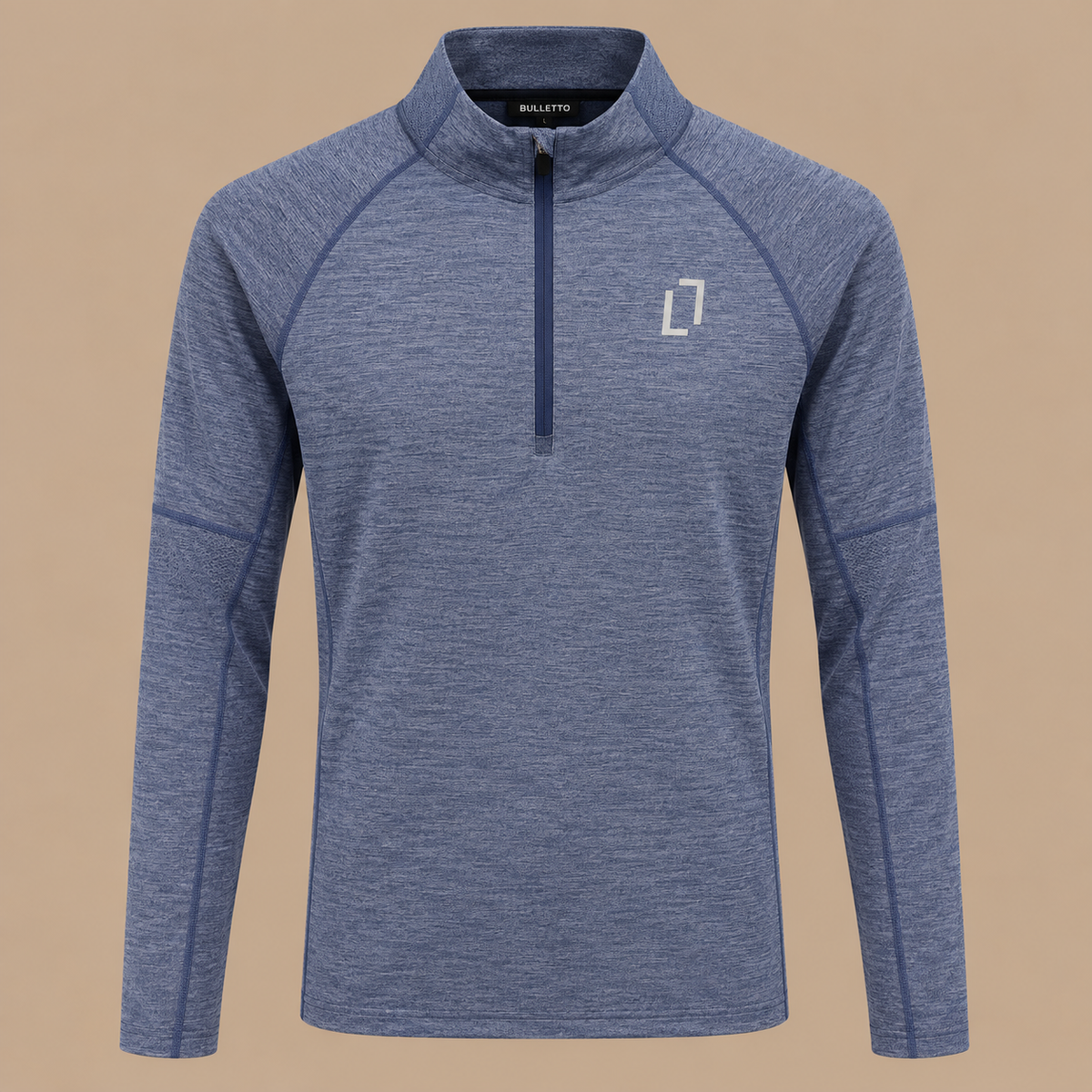 BULLETTO Formation 1/4 Zip - Mid Blue.