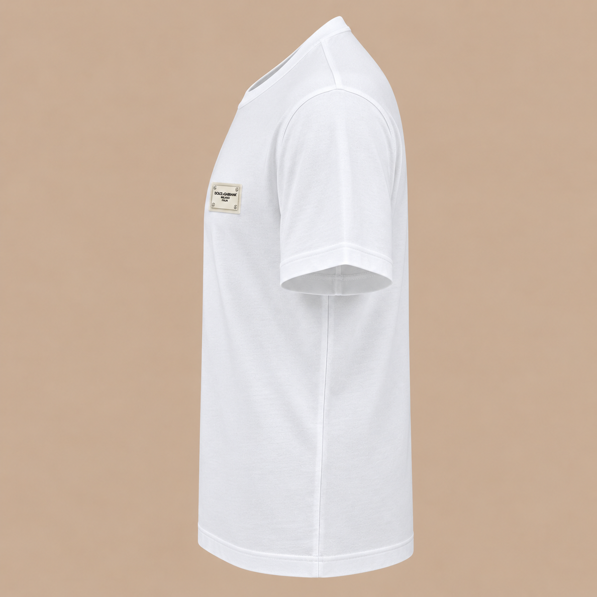 DOLCE & GABANNA Plaque Tee - White.