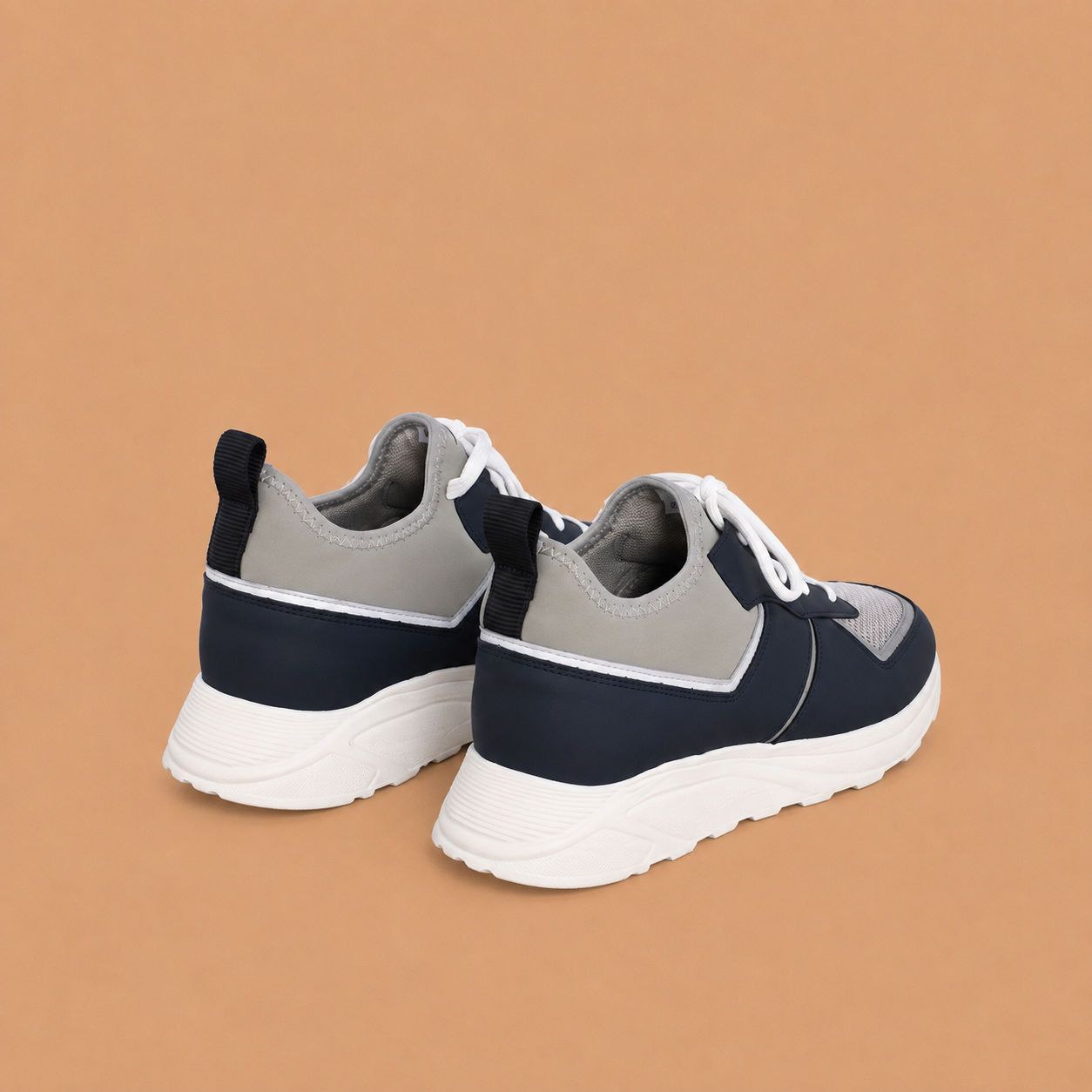 BULLETTO Navy - Grey Hybrid Mesh Runner