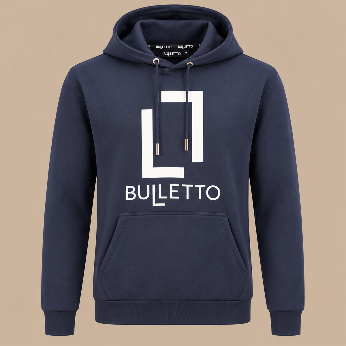 BULLETTO Logo Gym Hoodie - Blue.
