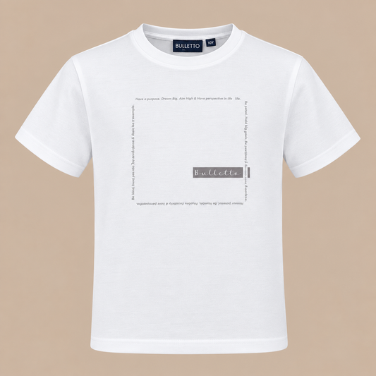 KIDS BULLETTO Life Tee - White.