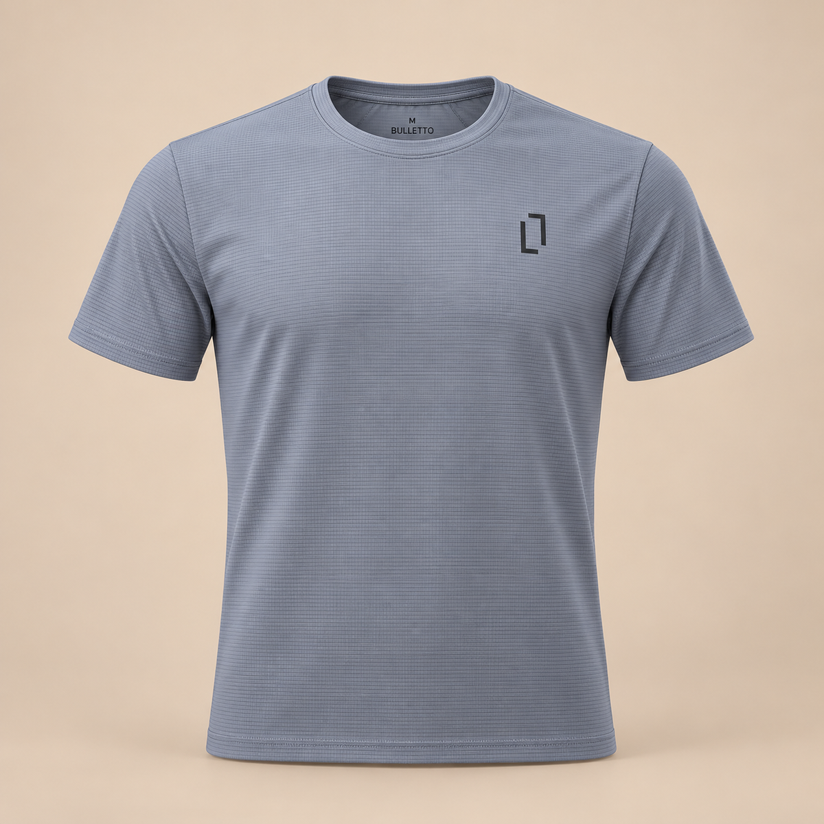 BULLETTO Formation Gym Tee - Steel Grey.