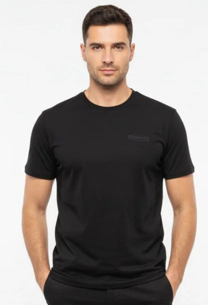 Bulletto embroided logo tee black