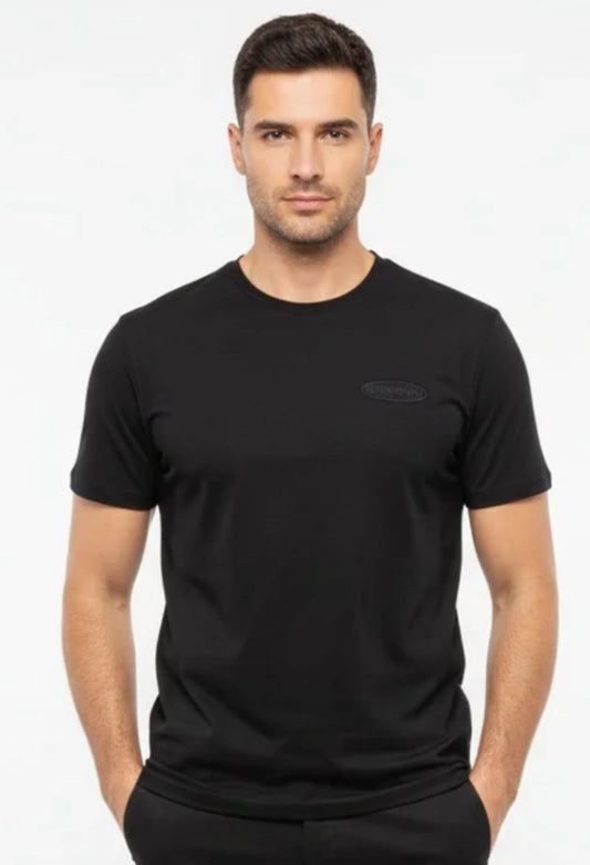 Bulletto embroided logo tee black