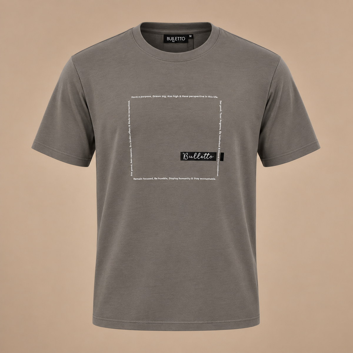 BULLETTO  Life Tee - Grey