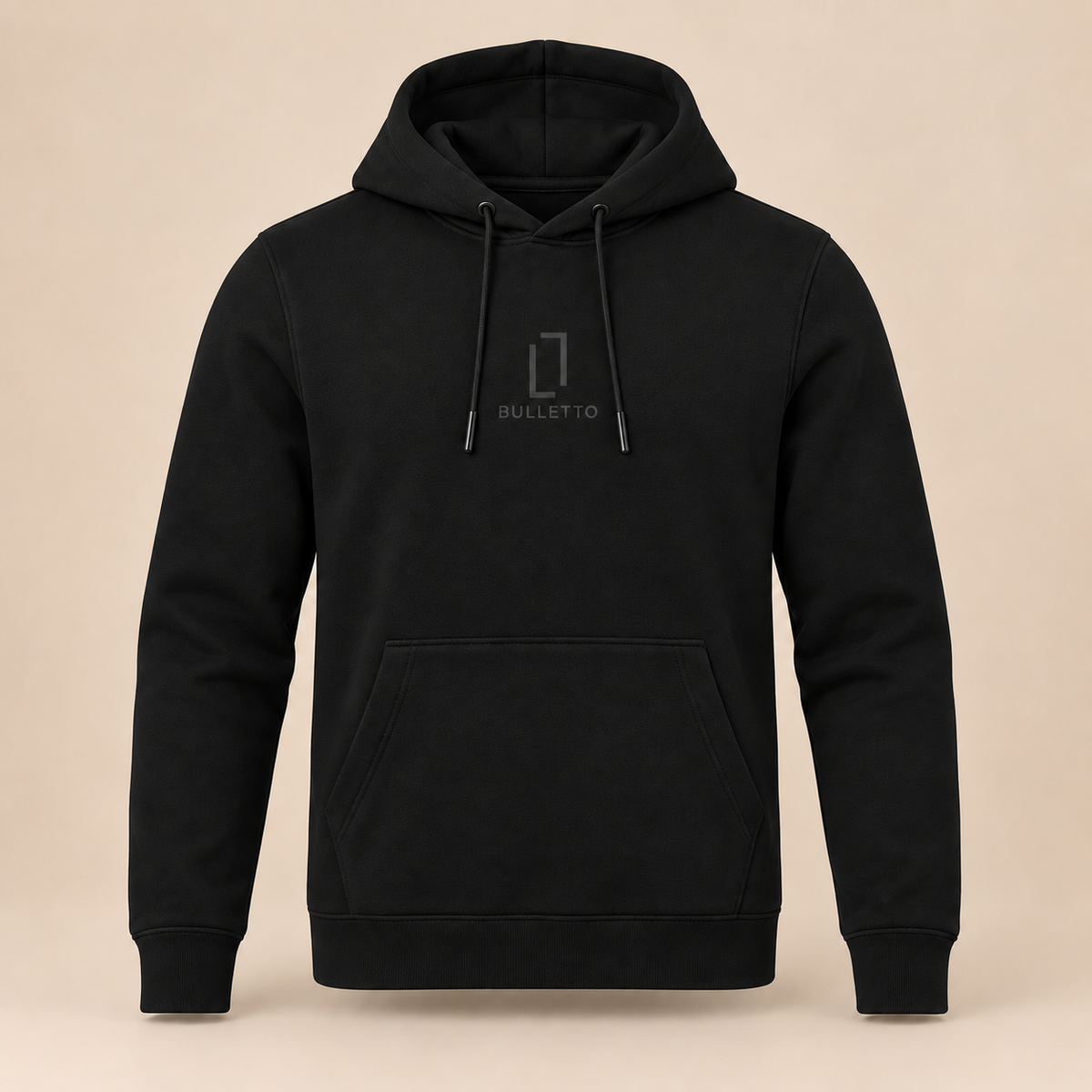 BULLETTO ORIGINAL VINYL HOODIE - BLACK.
