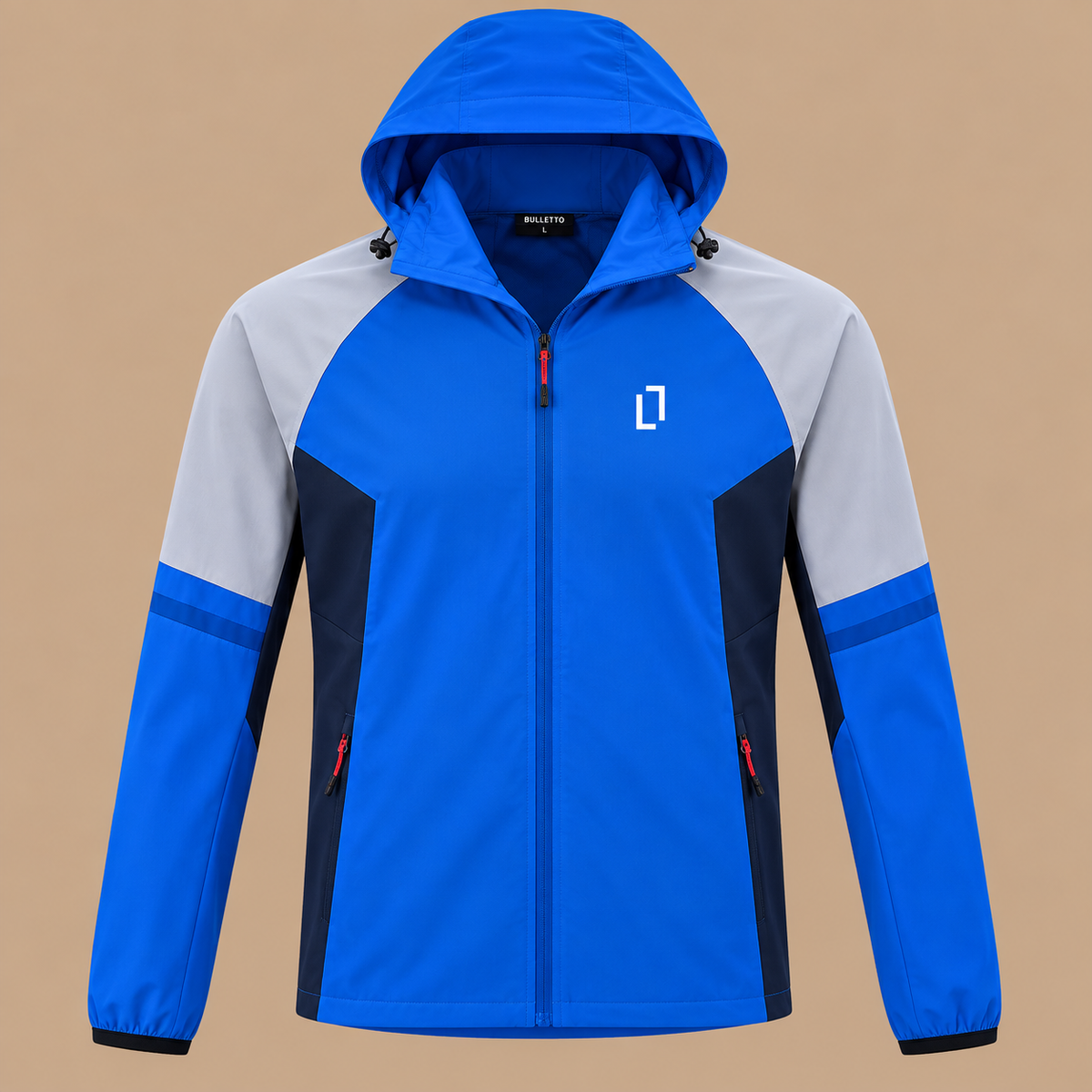 BULLETTO  Tri Windbreaker Jacket - Royal Blue