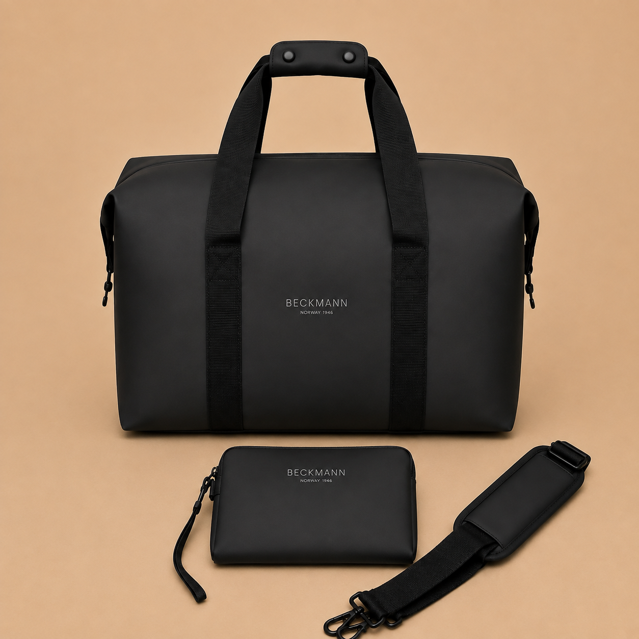 BECKMANN weekend bag in black