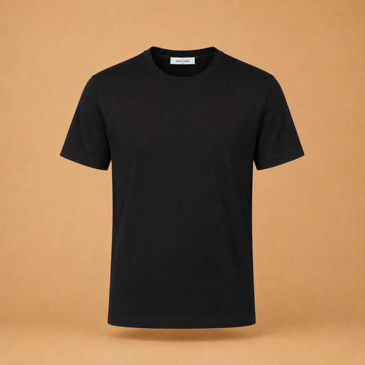 Gran Sasso Mercerized Cotton T - Black