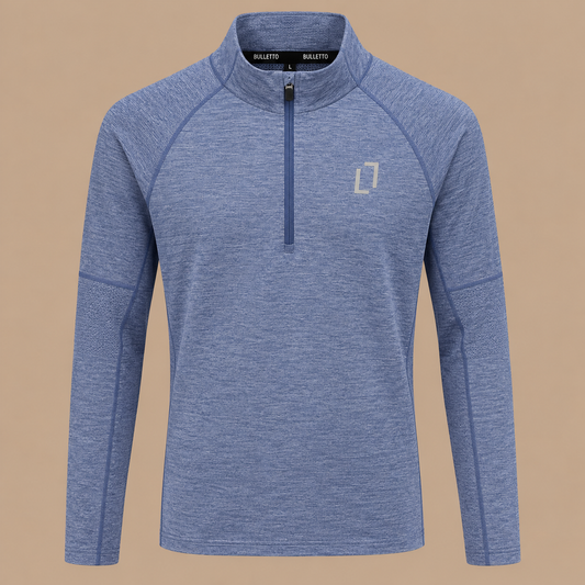 BULLETTO Formation 1/4 Zip - Light Blue.