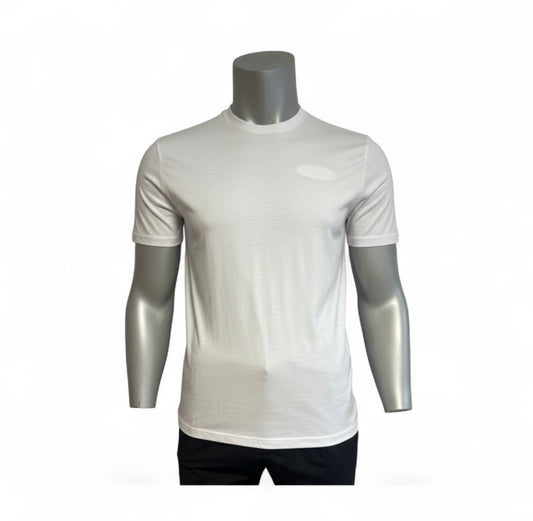 Bulletto embroided logo tee white