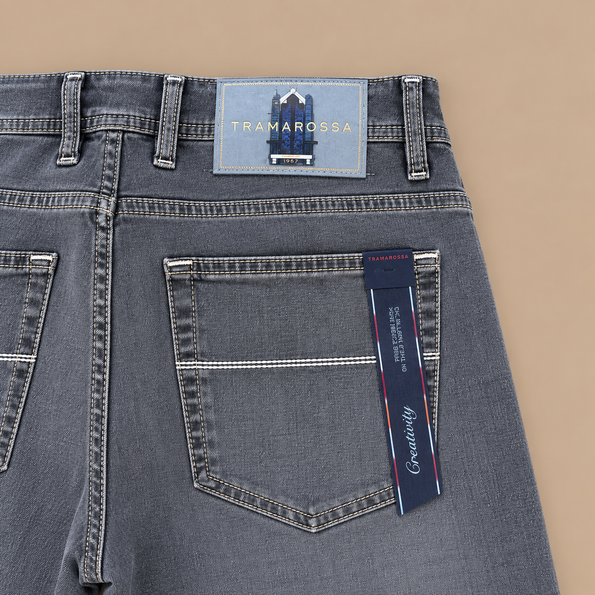 TRAMAROSSA Leonardo 5 Pocket Jeans - Grey.