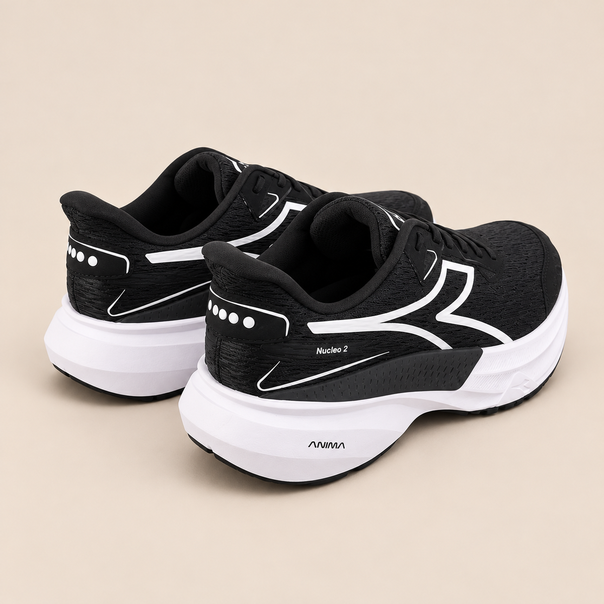 DIADORA NUCELO 2 -Black / Black / White.