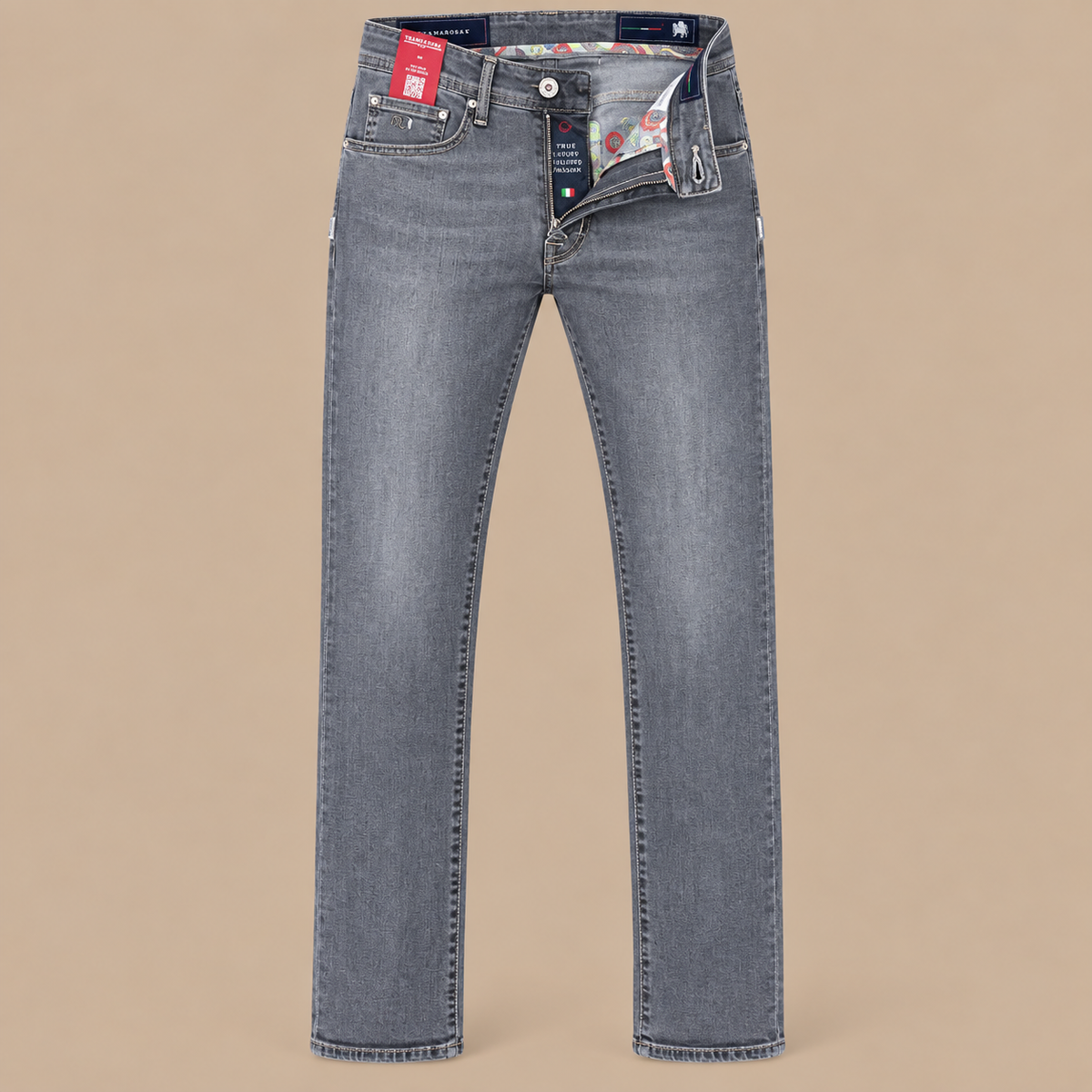 TRAMAROSSA Leonardo 5 Pocket Jeans - Grey.