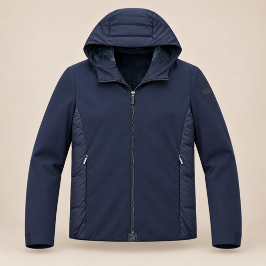 RRD Montchristo Thermo Duck Hooded Coat - Navy.
