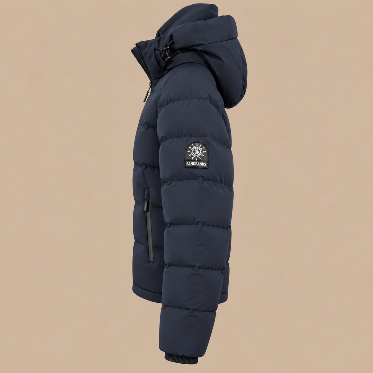 SANDBANKS Banks Puffer Coat - Navy