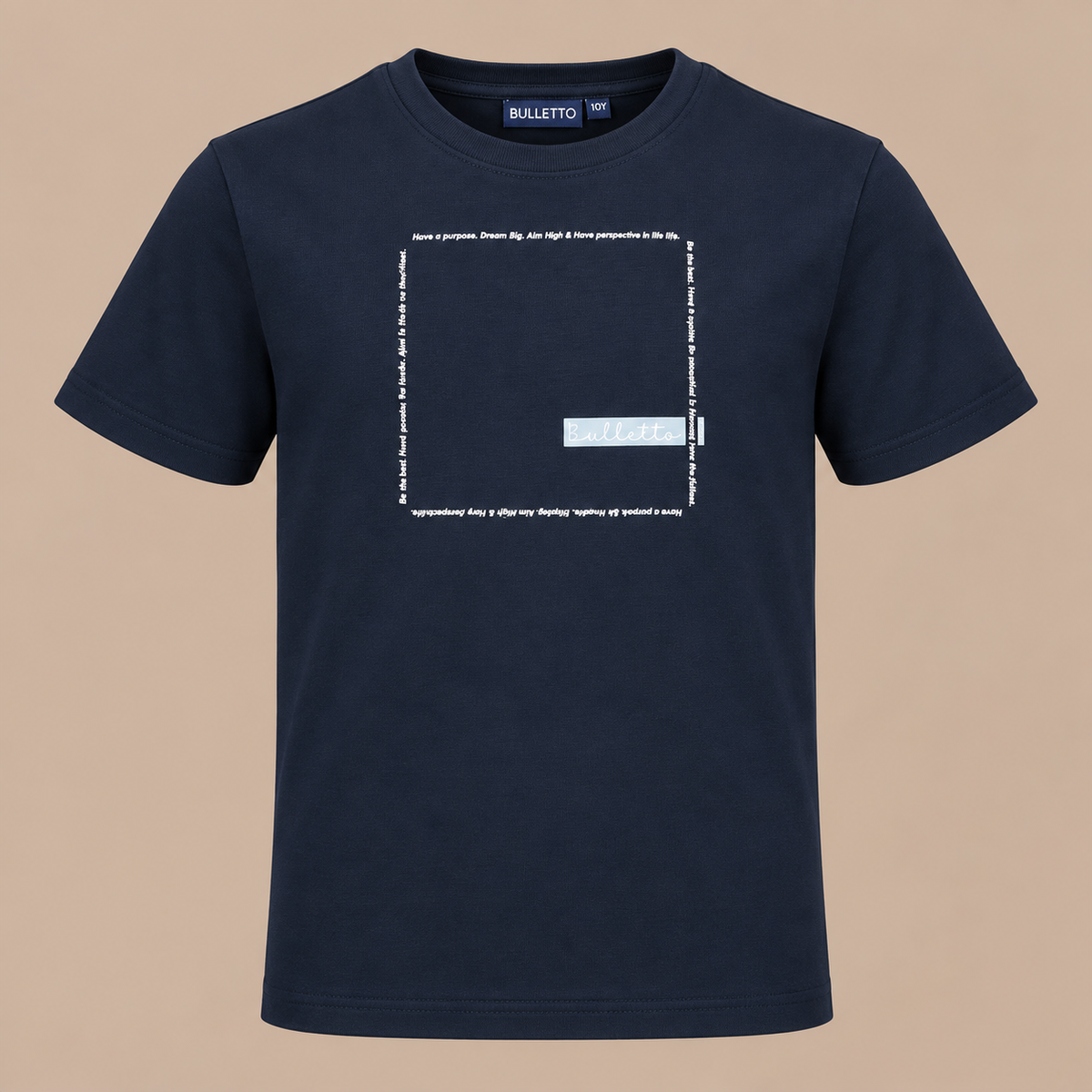 KIDS BULLETTO Life Tee - Navy.