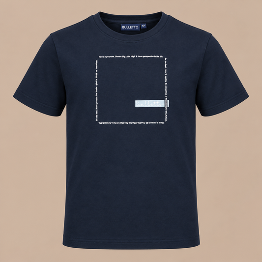 KIDS BULLETTO Life Tee - Navy.