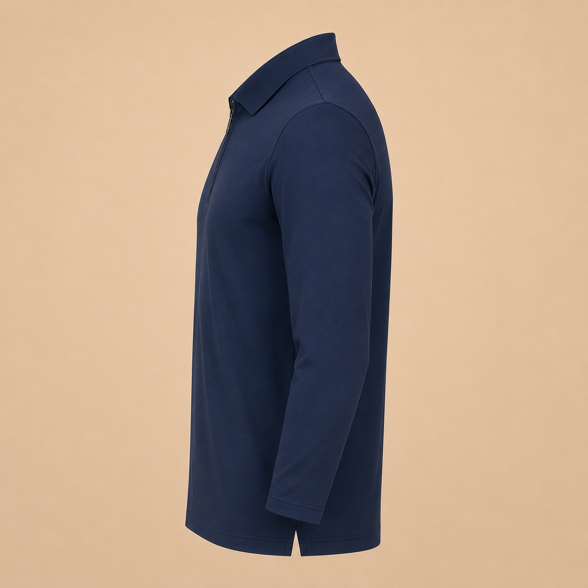 PAL ZILERI Long Sleeve Polo - Navy