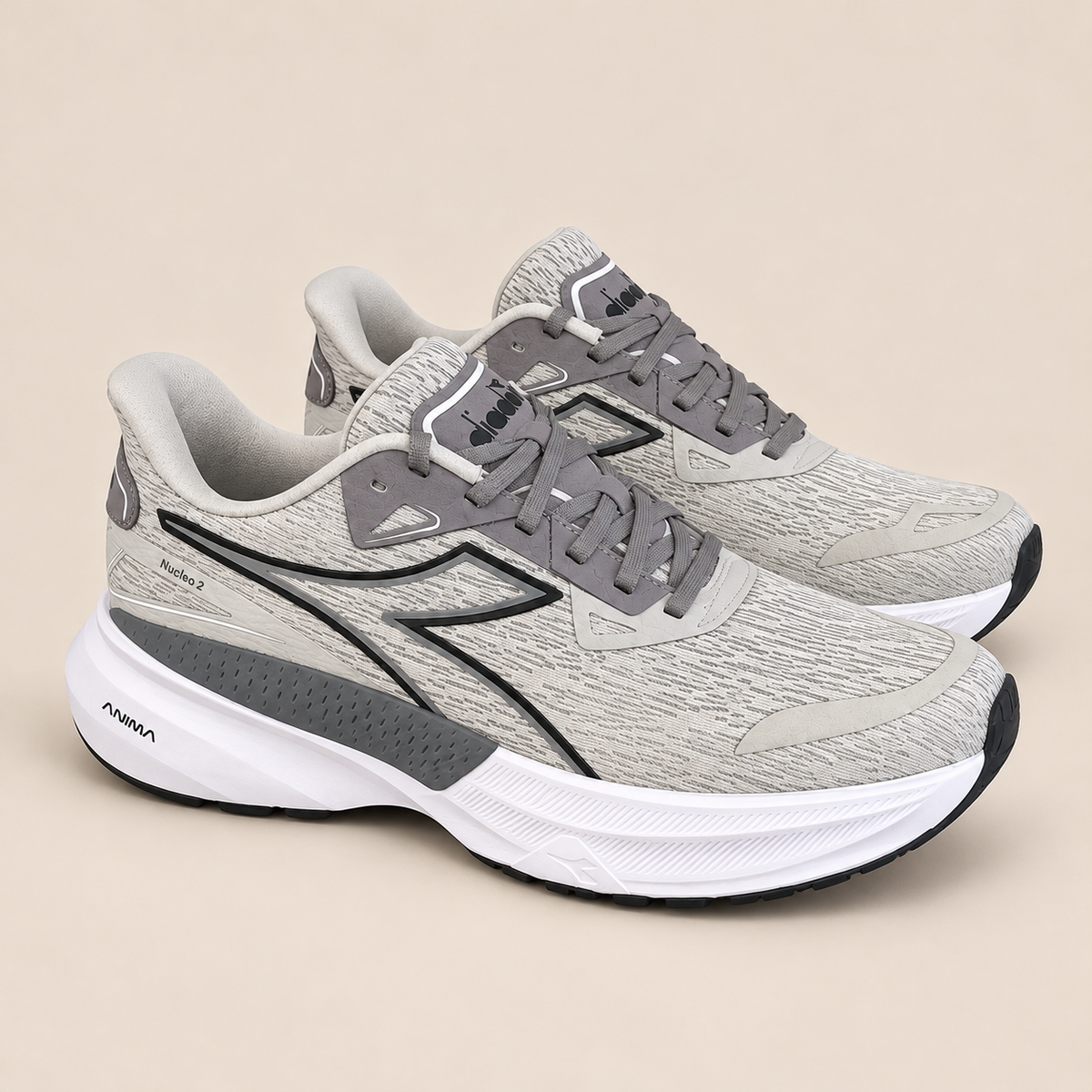 DIADORA NUCELO 2 - Grey / Silver / White.