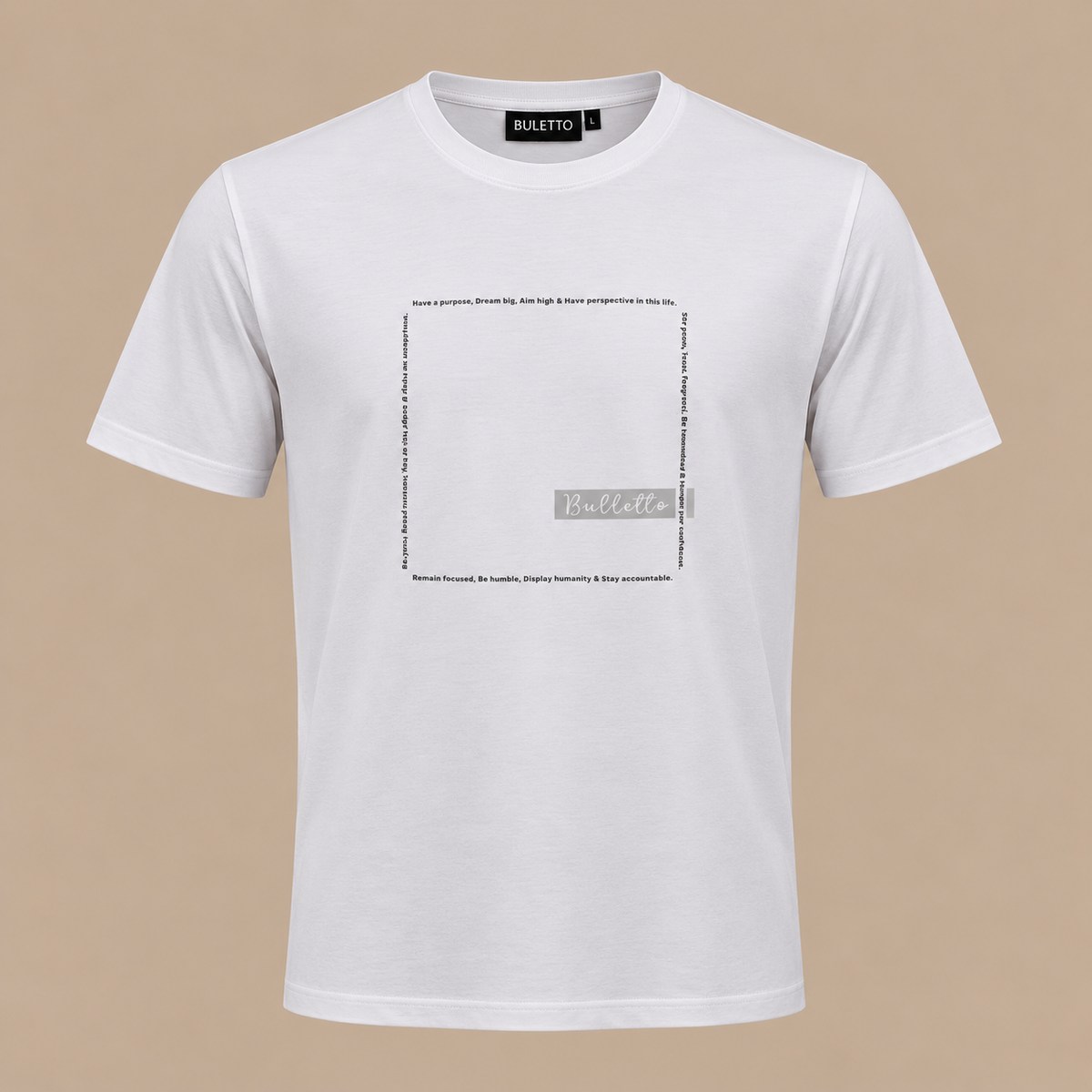 BULLETTO  Life Tee - White